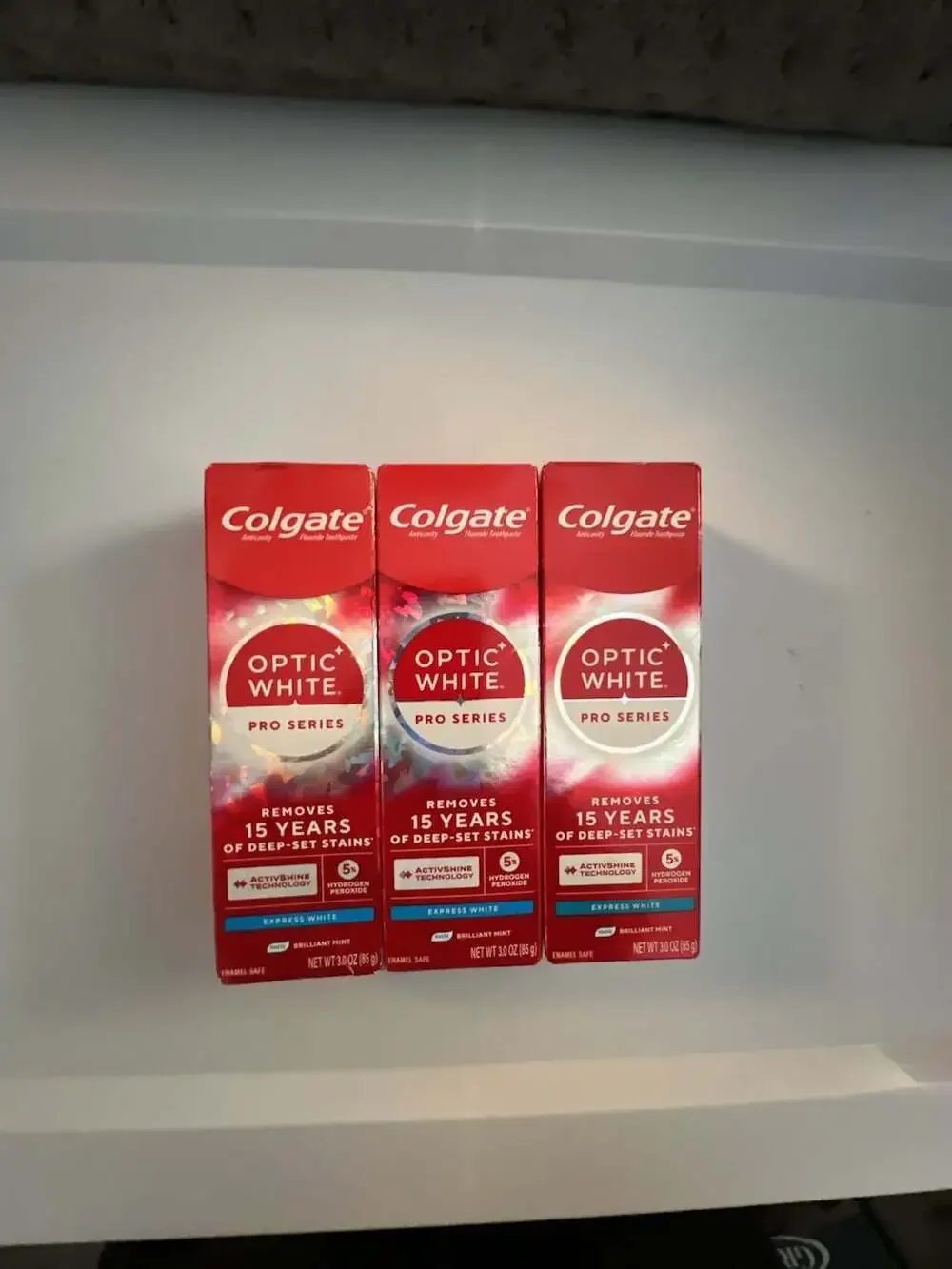 Colgate Optic White Pro Series Express White Teeth Whitening Toothpaste 3 Pack 3